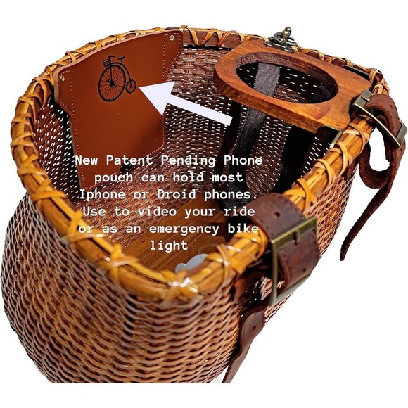Bike Basket for Women Beach Cruiser or Scooter The Original Wicker Bicycle Baske - Picture 8 of 9